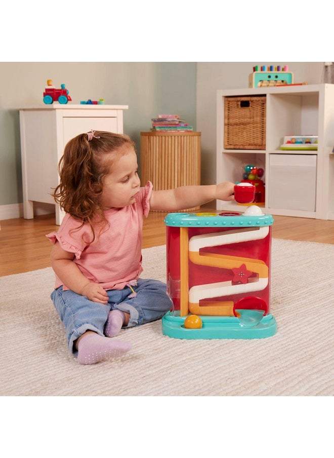 BATTAT Battat - Pound-a-Ball Toy - Ball Maze - Hammer & Ball Puzzle For Babies - Fine Motor Skill Toy - 12 Months + - Pound & Roll, Light Blue  - Image 2