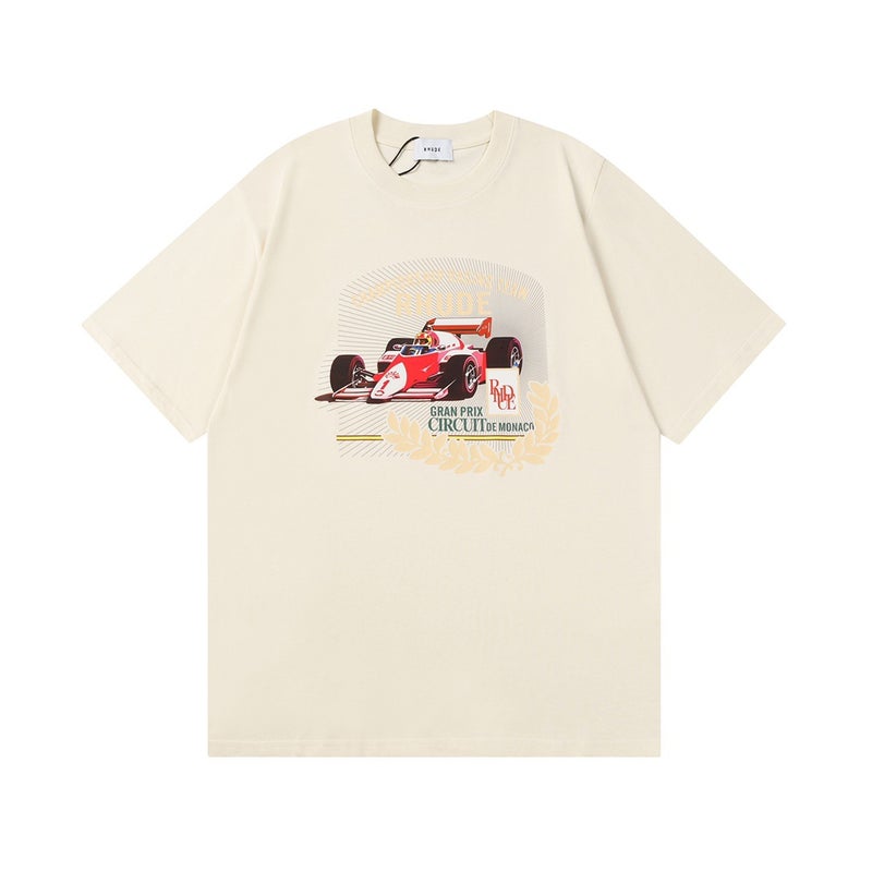 Supply Los Angeles Niche Trendy Clothing Rhude Same Style Loose Fashion Base Short-Sleeve T-Shirt - Image 1