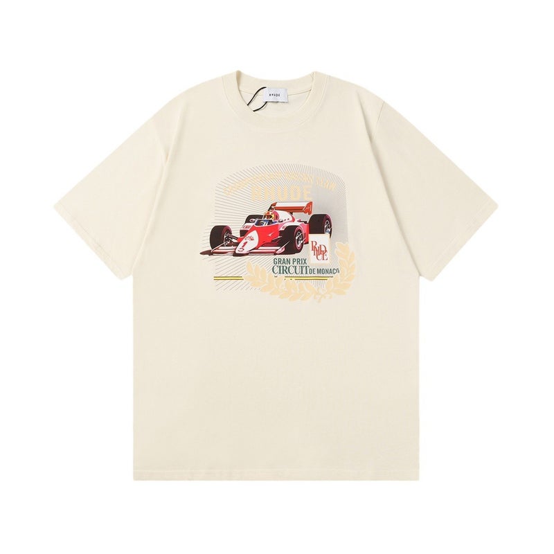Supply Los Angeles Niche Trendy Clothing Rhude Same Style Loose Fashion Base Short-Sleeve T-Shirt - Image 2