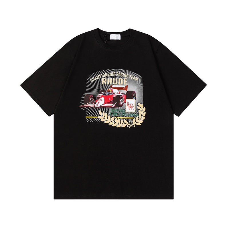 Supply Los Angeles Niche Trendy Clothing Rhude Same Style Loose Fashion Base Short-Sleeve T-Shirt - Image 5