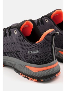 RBX Men X-Train Lace Up Shoes, Dark Grey Orange  - Image 4