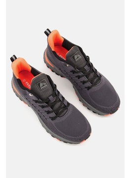 RBX Men X-Train Lace Up Shoes, Dark Grey Orange  - Image 2
