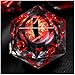 FONVGOGO Liquid Core DND Dice Dragon Eye Dice Set D and D Sharp Edge Resin Dungeons and Dragons Dice Polyhedral Beholders Ttrpg Die Role Playing RPG D and D Dice Red - Image 4