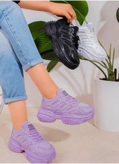 Vbranda Fashion Sneaker For Women L-674-PURPLE  - Image 2