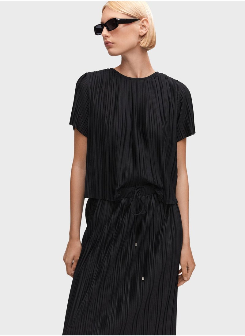 MANGO - Pleated High Waist Skirt - Image 1