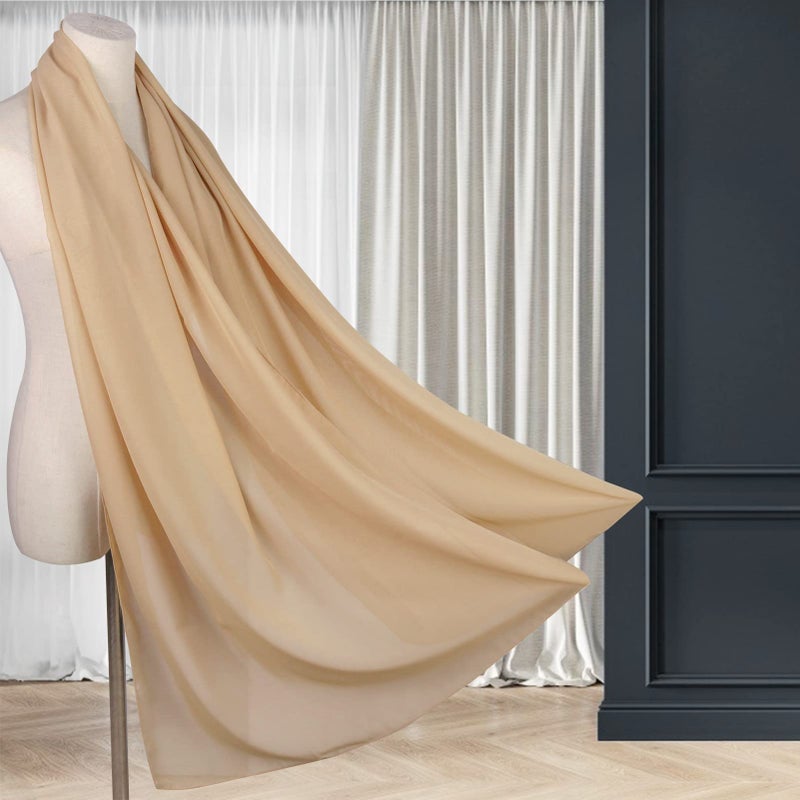 Ladiery Chiffon Shawl Wraps for Women Evening Dresses, Elegant Soft Sheer Shawls for formal dressy Bride Wedding - Image 3