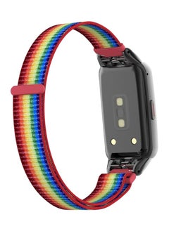 Generic Nylon Band for Honor Band 6/Huawei Band 6 Pro/Huawei Band 6,Nylon Watch Strap Sport Wristband Soft Replacement Watch Strap Adjusable Wrist for Women Men (Red Yellow Blue)  - Image 3