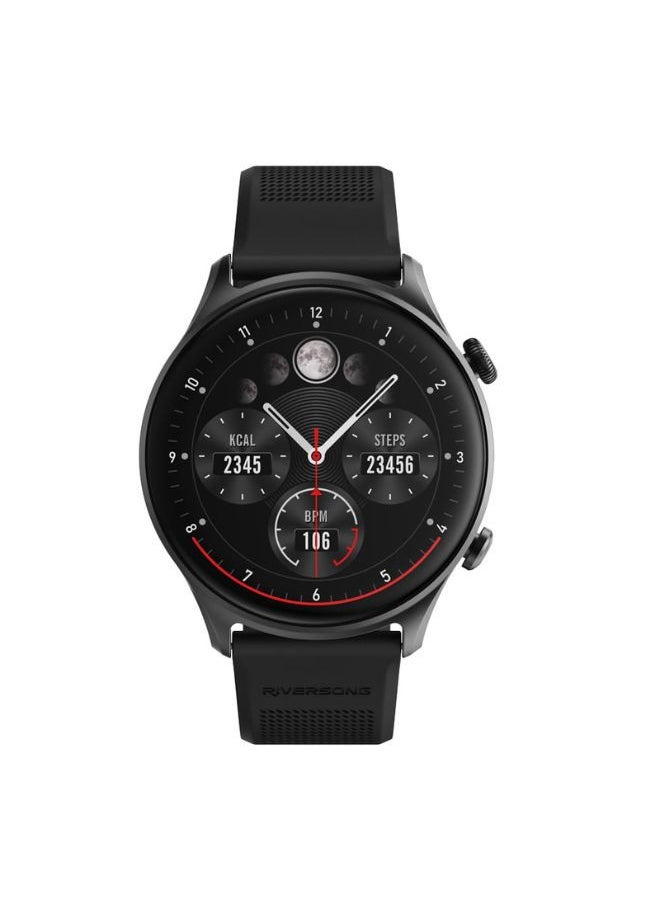 RIVERSONG - RIVERSONG Motive 7C Calling Smart Watch, 1.52 Inch Display, Black - Image 1