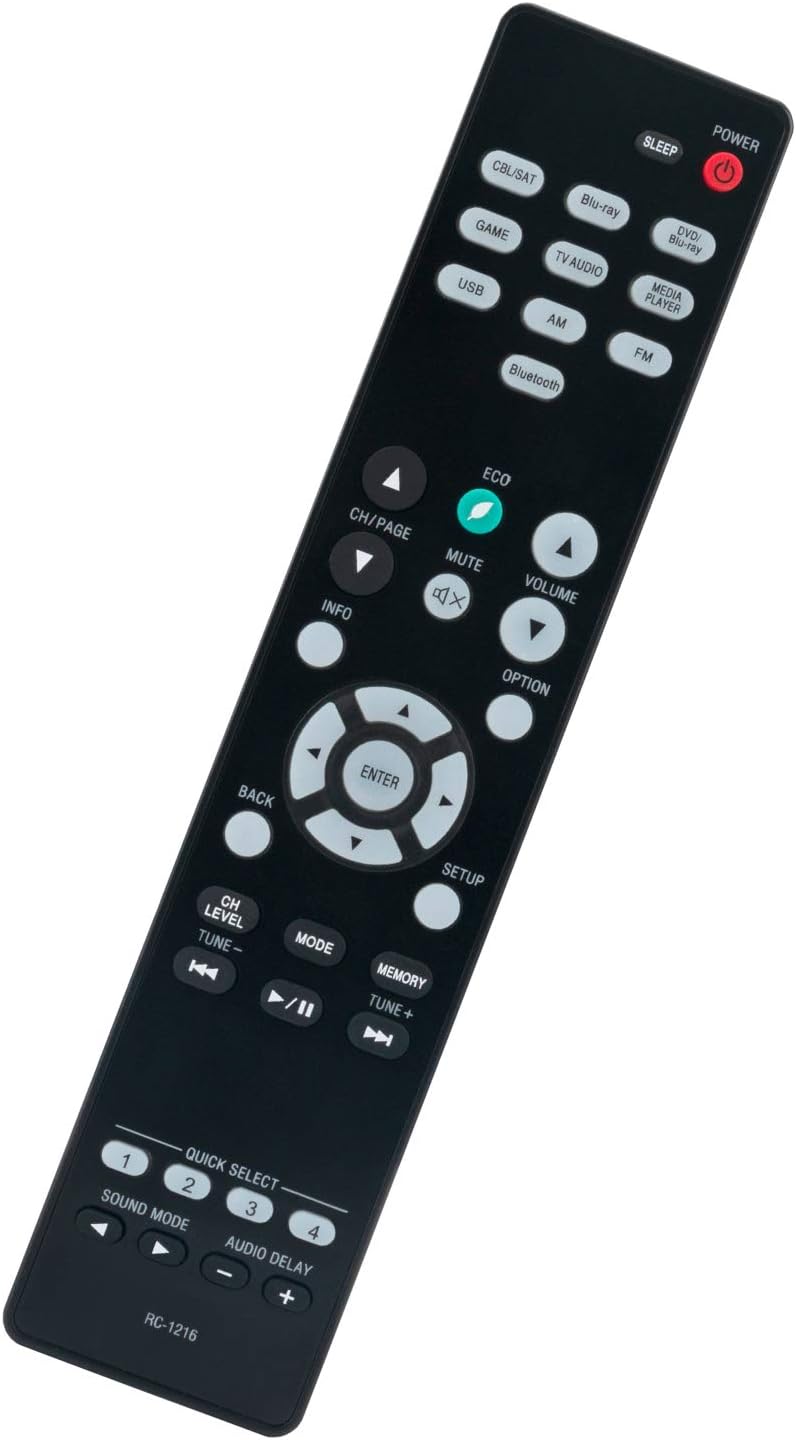 ZdalaMit RC-1216 Replacement Remote Control Applicable for Denon AV Surround Receiver AVR-S530BT AVRS530BT AVR-S540BT AVRS540BT AVR-X550BT AVRX550BT - Image 1