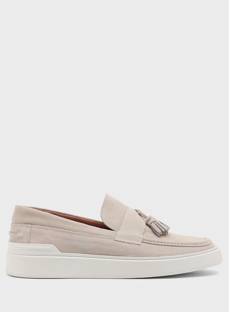 روبرت وود Genuine Leather Suede Casual Loafer Slip Ons