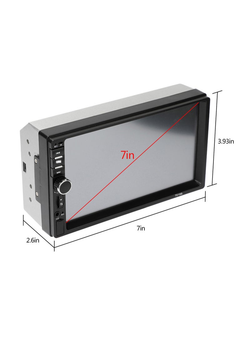 Generic - 7 بوصة مزدوجة الدين سيارة ستيريو استقبال 2 الدين راديو السيارة Autoradio لمس BT MP5 لاعب مع عكس الكاميرا التحكم عن بعد - Image 1