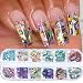 Onsdag Abalone Seashell Nail Art Slices Holographic 3D Mermaid Irregular Nail Art Glitter Flakes Ocean Beach Shell Nail Sequins Supplies for Women Girls Manicure Sparkly Decoration DIY Resin Nail Art Tips - Image 2