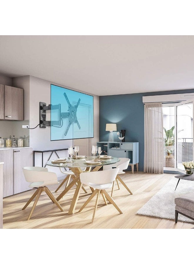 Full Motion Wall Mount Bracket for 32–55 Inch TVs and Monitors – Tilting & Rotating, Supports up to 60lbs - Image 3