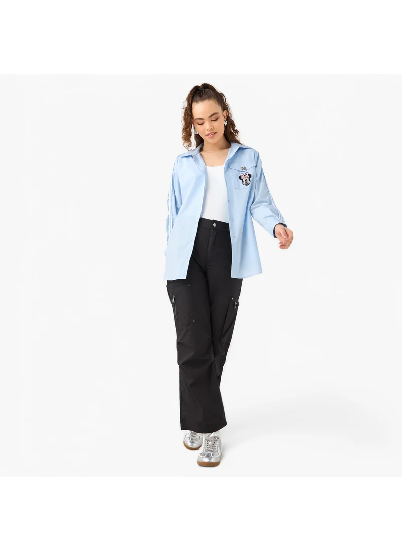 اس بي كاركترز Minnie Mouse Embroidered Shirt with Front Pocket