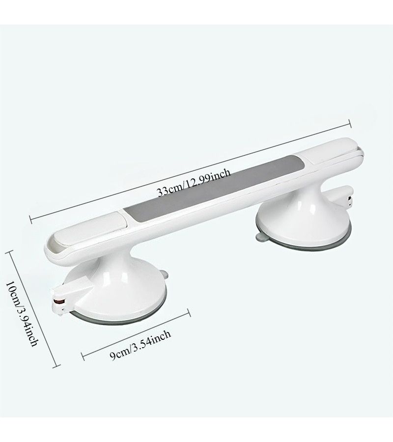 Drill Free Adhesive Bath Safety Grab Rail 2 Pack Anti Slip Handicap Handle - Image 2