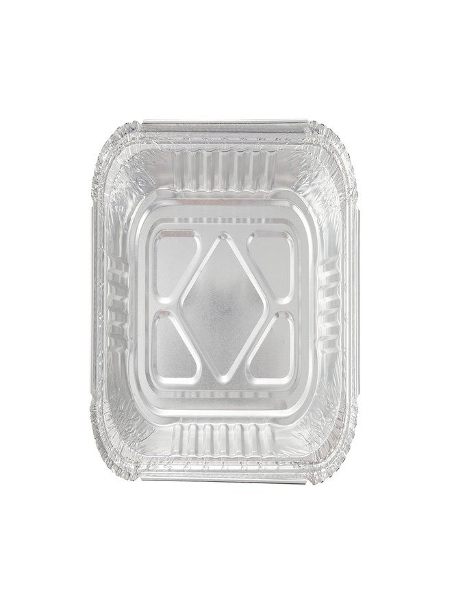 Waytiffer Aluminum Foil Pan 5.5" x 4.5" (50 Pack) Disposable Cookware with Lids/Aluminum Foil Food Containers/Meal Prep Freezer Drip Pans BBQ Potluck Holidays Silver - Image 4