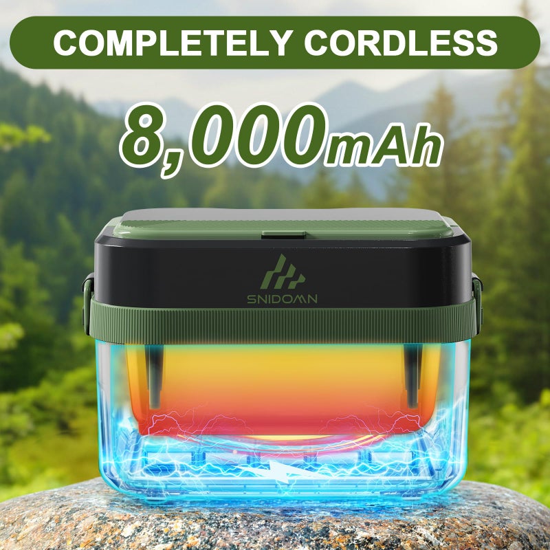 Snidomn Cordless Electric Lunch Box XL 6.3-Cup, 60W Fast Heating Portable Food Warmer with Scheduled Heating, Removable Divider, Large Capacity Heated Lunch Box for Work & Outdoor - Image 5