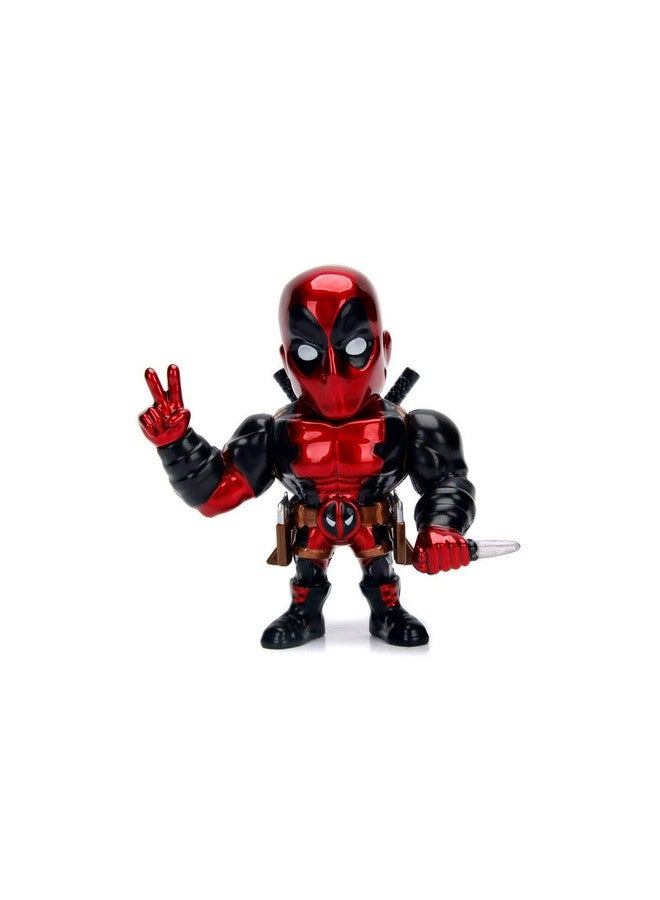 Jada Toys Metalfigs 4" Marvel - Deadpool Collectible Figure, Red - Image 1