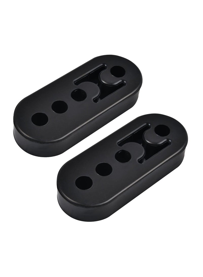 Y&D Exhaust Hanger 12mm 4 Hole, 2Pcs Adjustable Muffler Shock Absorber for Pipe, Universal Tailpipe Mount Brackets Insulator Car Truck SUV  - Image 1
