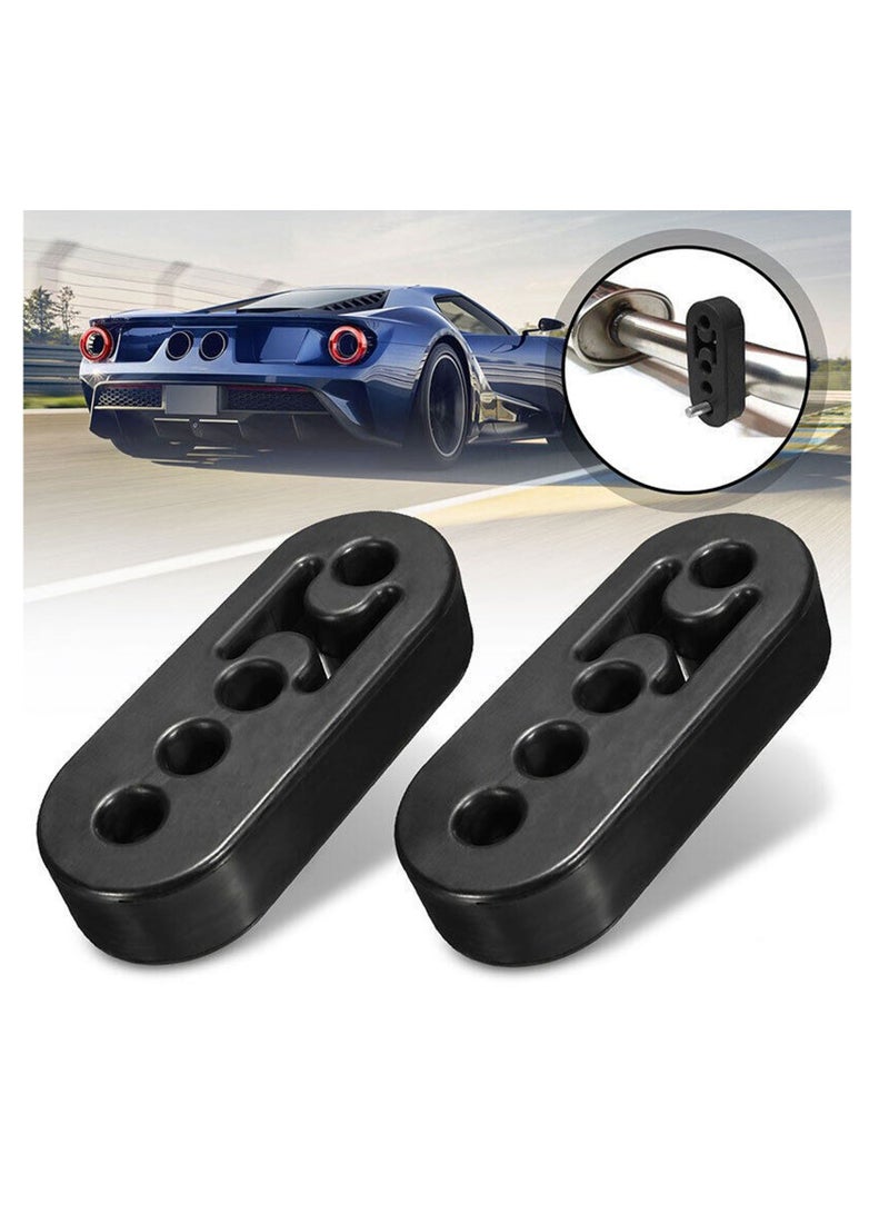 Y&D Exhaust Hanger 12mm 4 Hole, 2Pcs Adjustable Muffler Shock Absorber for Pipe, Universal Tailpipe Mount Brackets Insulator Car Truck SUV  - Image 4