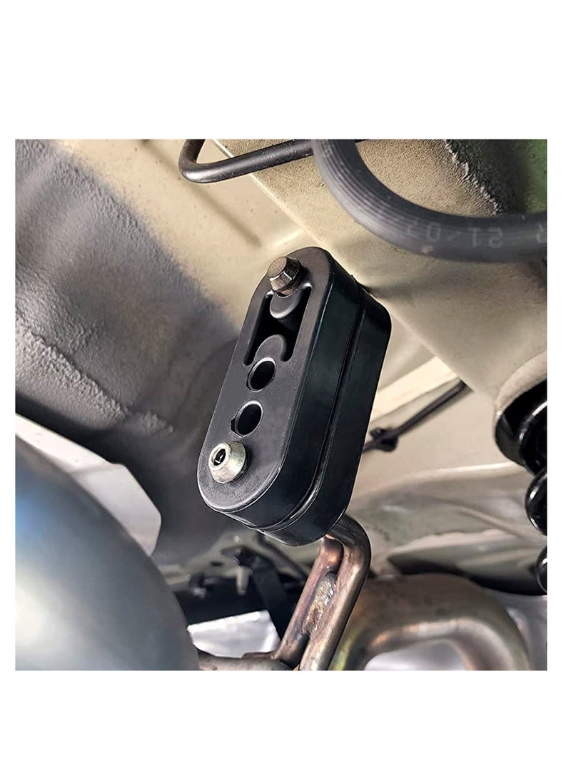 Y&D Exhaust Hanger 12mm 4 Hole, 2Pcs Adjustable Muffler Shock Absorber for Pipe, Universal Tailpipe Mount Brackets Insulator Car Truck SUV  - Image 2