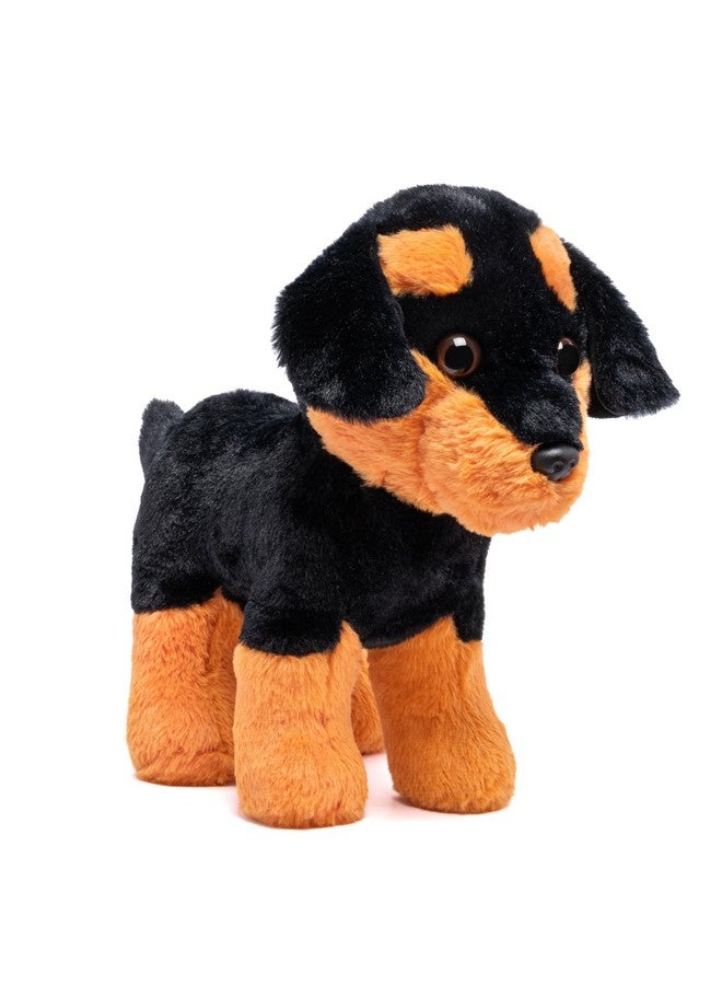 Mirada Black Rottweiler Dog Soft Toy | Adorable Plush Animal Husky Dog for Kids | Soft and Huggable Stuffed Toy -30 cm - Image 1
