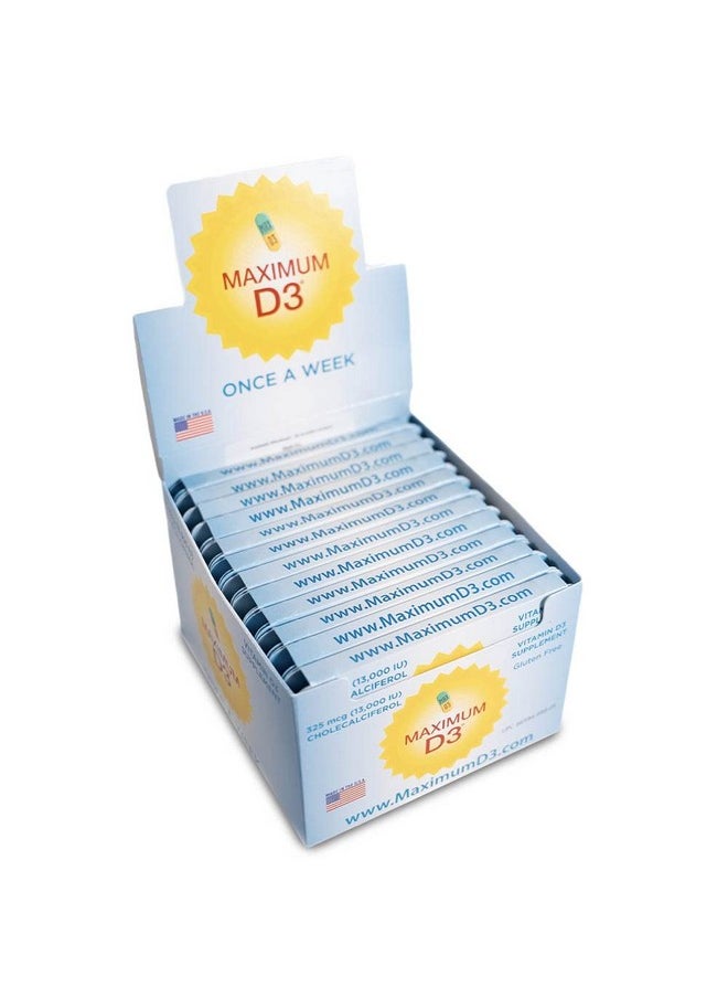Maximum D3 - 13000 Iu Box 60 Capsules Total (12 Cards/Box X 5 Capsules Per Card) 60Weeks Supply - Image 1