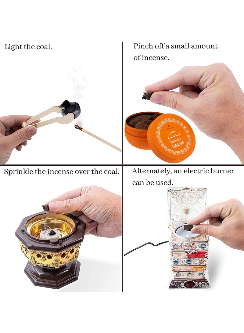 My Perfumes NAA'IM from Otoori Long Lasting Solid Incense Bakhoor 10 Tablets 100gm - Image 3