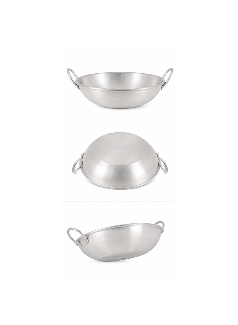 Bisbell 20 cm Aluminium Kadai with Dual Handles, Lightweight Deep Cooking Pan for Frying, Sautéing, Curries, Vegetables & Everyday Gas-Stove Cooking - Image 4