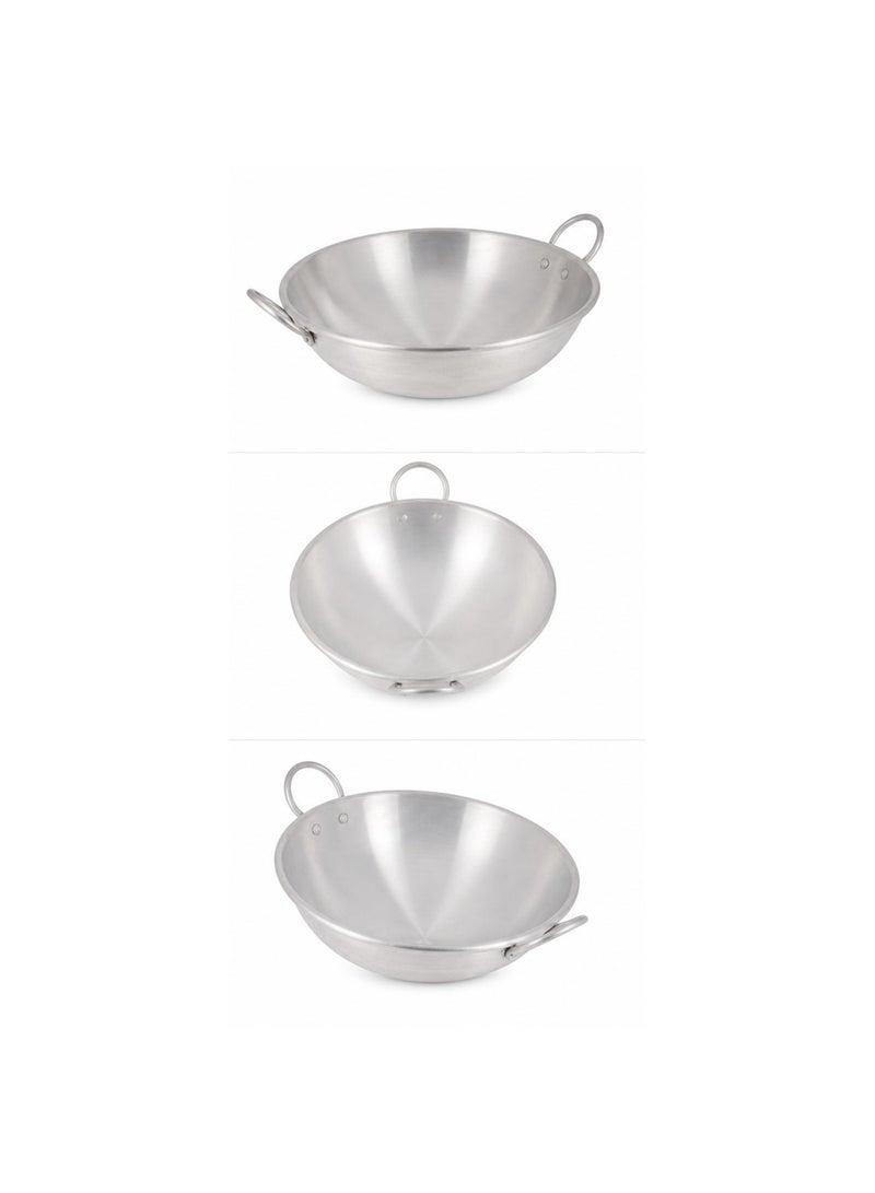 Bisbell 20 cm Aluminium Kadai with Dual Handles, Lightweight Deep Cooking Pan for Frying, Sautéing, Curries, Vegetables & Everyday Gas-Stove Cooking - Image 3