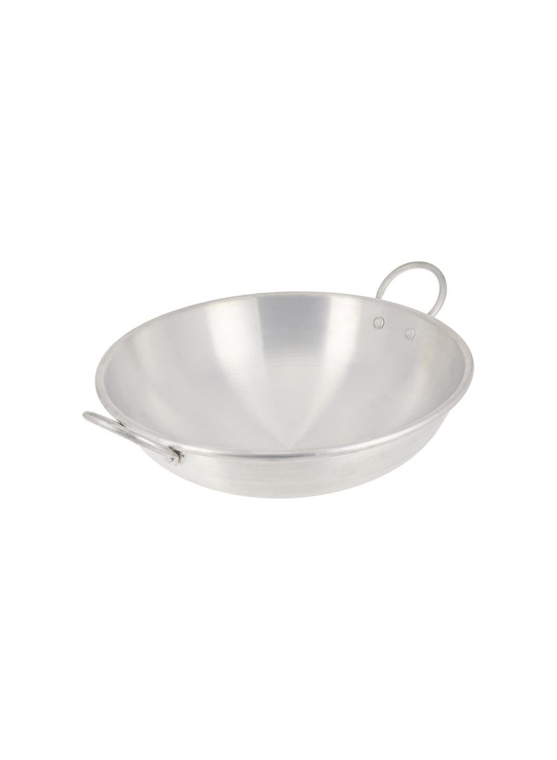 Bisbell 20 cm Aluminium Kadai with Dual Handles, Lightweight Deep Cooking Pan for Frying, Sautéing, Curries, Vegetables & Everyday Gas-Stove Cooking - Image 1