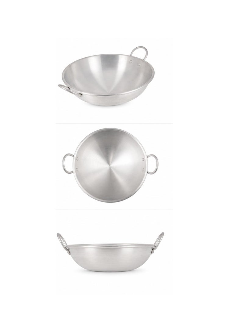 Bisbell 20 cm Aluminium Kadai with Dual Handles, Lightweight Deep Cooking Pan for Frying, Sautéing, Curries, Vegetables & Everyday Gas-Stove Cooking - Image 5
