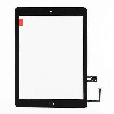 Mustpoint Touch Screen Digitizer + Home Button Replacement for iPad 6 (2018) A1893 A1954 (Black) - Image 1