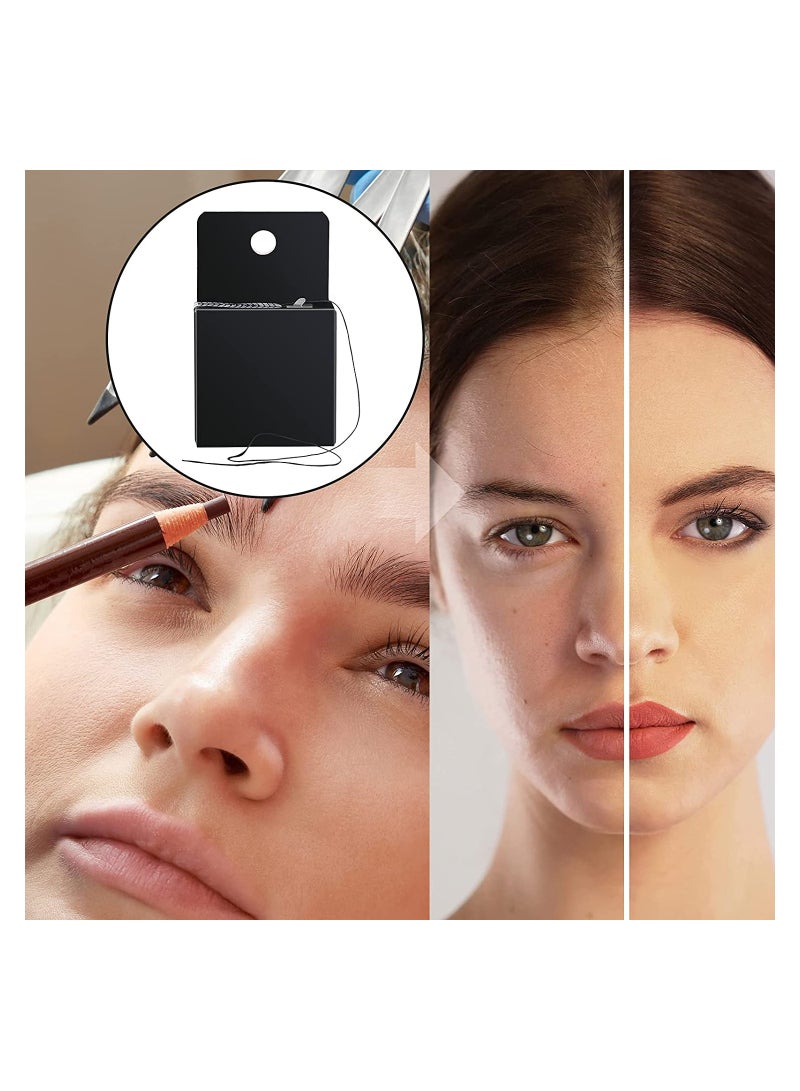 Eyebrow Mapping String, for Microblading Pre-Inked, 6 Pieces Microblading String for Brow Mapping, Measuring Tool for Mapping Eyebrow Marking Symmetrical, Eyebrow Thread  Brow Point Line Tool