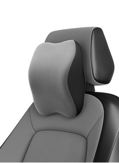 Frido Frido Ultimate Car Neck Rest Pillow, Ultrasoft Car Pillow for Comfortable Car Rides, Superior Neck Support Cushion, Relieves Neck Pain, Hi-Per Foam Head Rest Pillow with Washable Velvet Cover, Grey  - Image 1