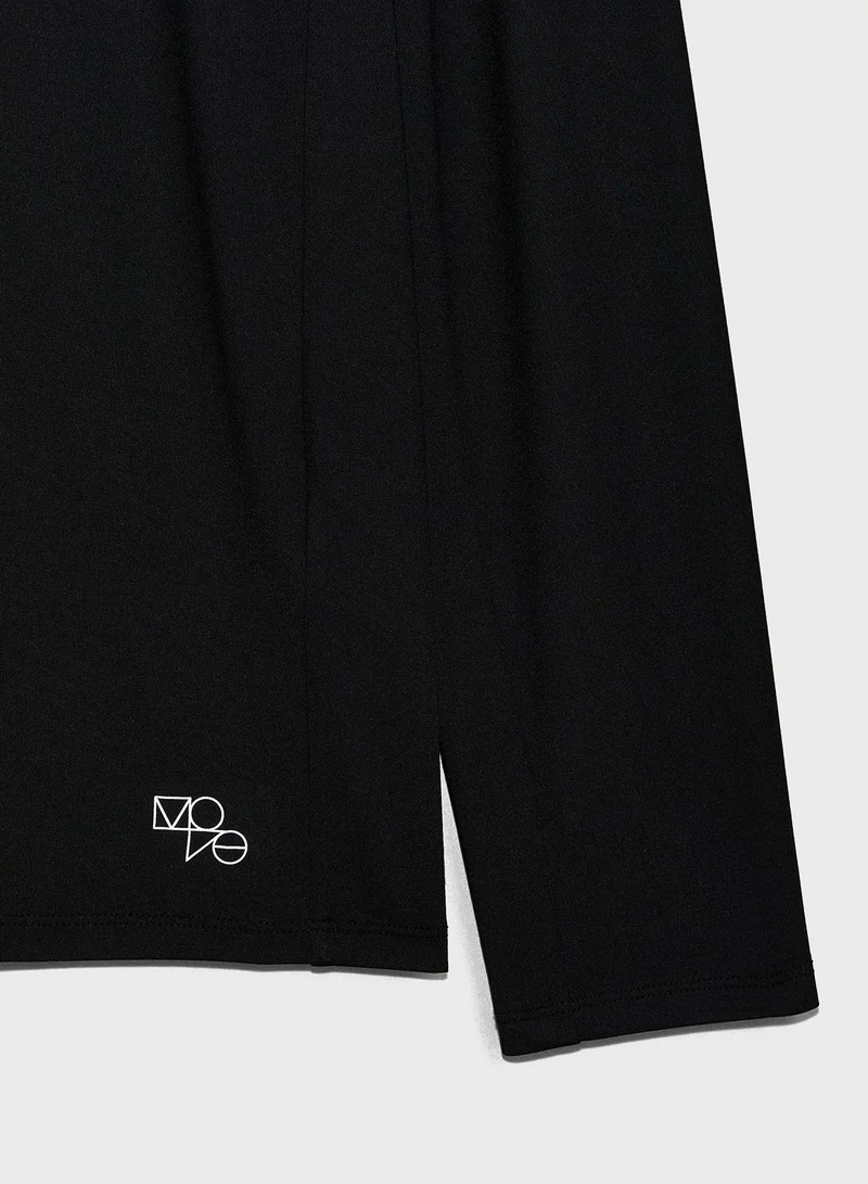 H&M Drymove™ Zip Detail Top