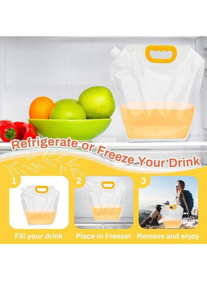Collapsible Water Container 4-Pack, 1.3Gallon/5L Portable Water Storage Bag for Camping, Hiking, RV, Emergency - BPA-Free, Leakproof, Freezable - Image 4