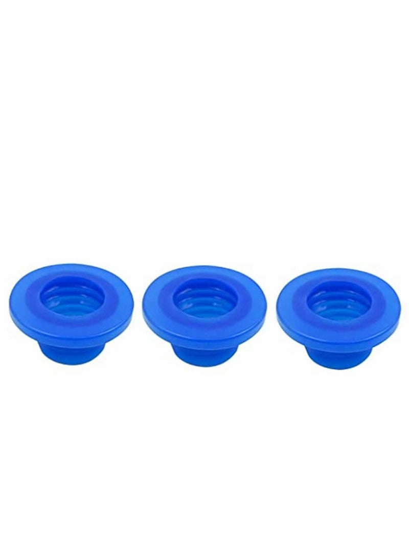 3 Pack Drain Pipe Seal Hose Silicone Plug,Silicone Sealing Plug Kitchen Pipe Sewer Seal Ring Washing Machine Drain Multipurpose Pipe Connector Bathroom Kitchen Laundry (Blue)  - Image 1