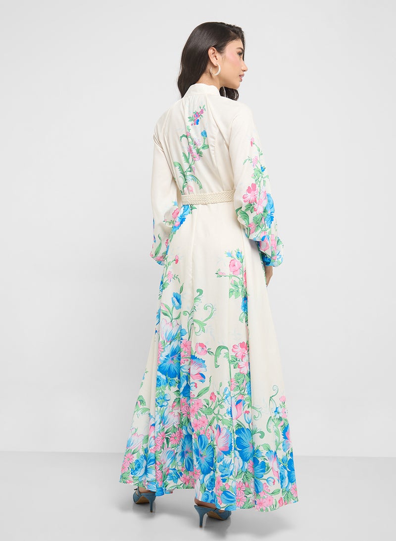 ايلا فستان ماكسي بطبعة زهور - Image 2