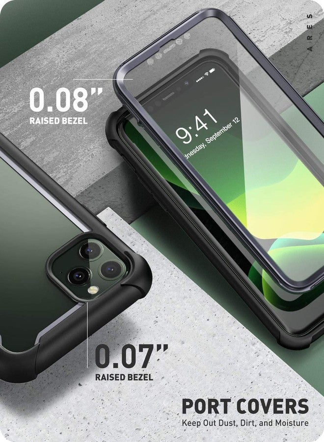 آي-بلاسون جراب i-Blason Ares لهاتف iPhone 11 Pro Max إصدار 2019، جراب متين شفاف مزدوج الطبقات مع واقي شاشة مدمج (أسود) - Image 5