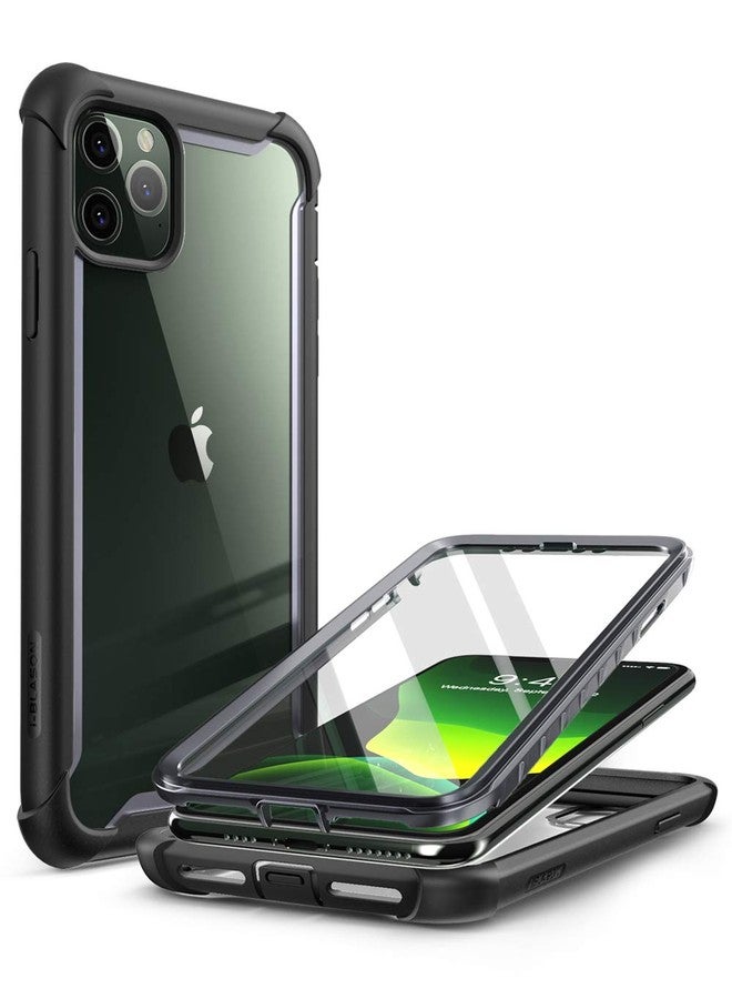 آي-بلاسون جراب i-Blason Ares لهاتف iPhone 11 Pro Max إصدار 2019، جراب متين شفاف مزدوج الطبقات مع واقي شاشة مدمج (أسود) - Image 1