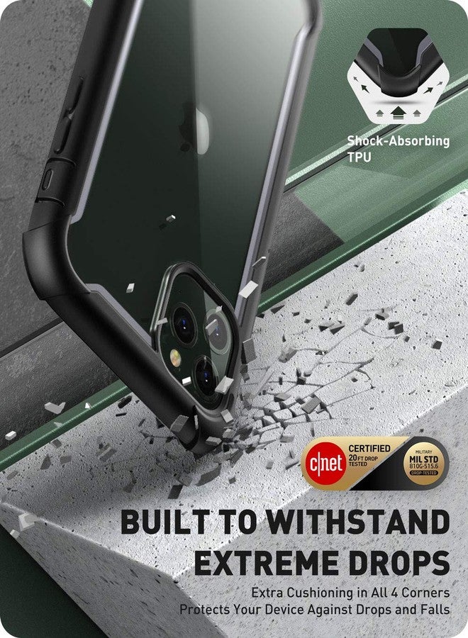 آي-بلاسون جراب i-Blason Ares لهاتف iPhone 11 Pro Max إصدار 2019، جراب متين شفاف مزدوج الطبقات مع واقي شاشة مدمج (أسود) - Image 3