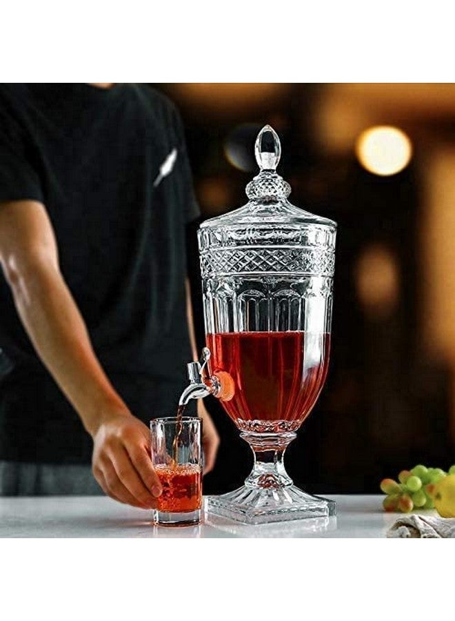 EVATTA EVATTA - 1 Piece Mason Jar Beverage Drink Dispenser 2 Litre Glass Pitcher with tap/Spigot and Steel lid  - Image 4
