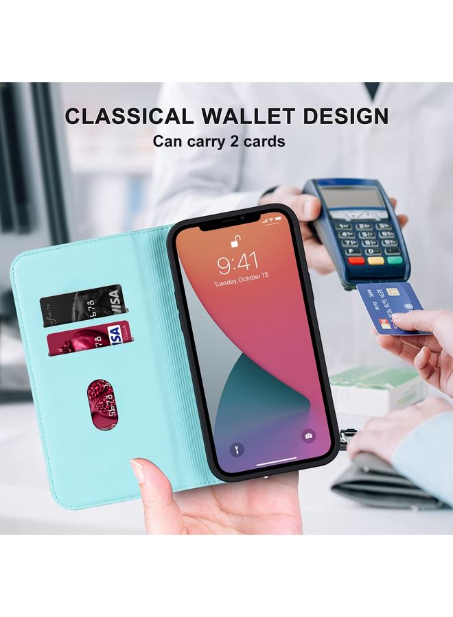 زبون جراب هاتف iPhone 12 / 12 Pro Rhombic MagSafe RFID مضاد للسرقة مصنوع من الجلد - Image 5