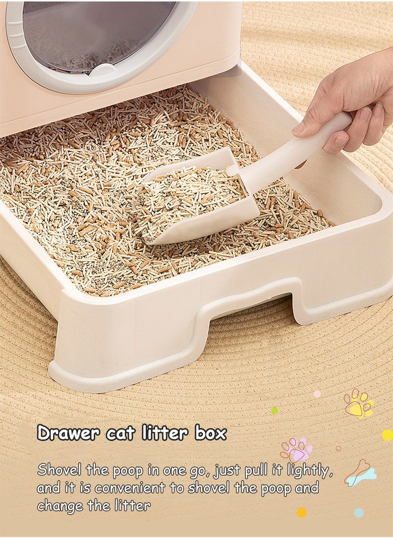 Kidle - Large Foldable Cat Litter Box with Lid Easy to Clean Anti-Splashing Enclosed Cat Toilet Box - Image 1