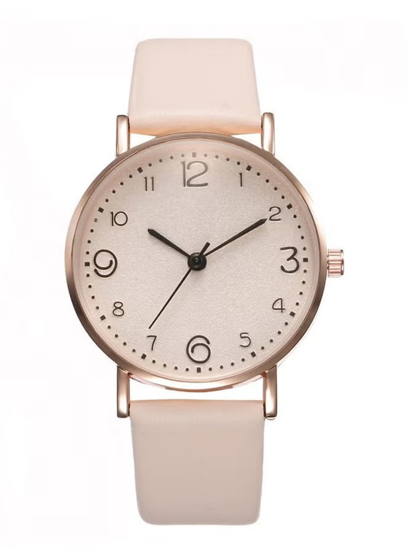 Fashion Quartz Womens Watches, Leather Strap Ladies Casual Watch, Easy to Read Watch Fashion Watch Best Gift for Your Friend and Families - Image 1