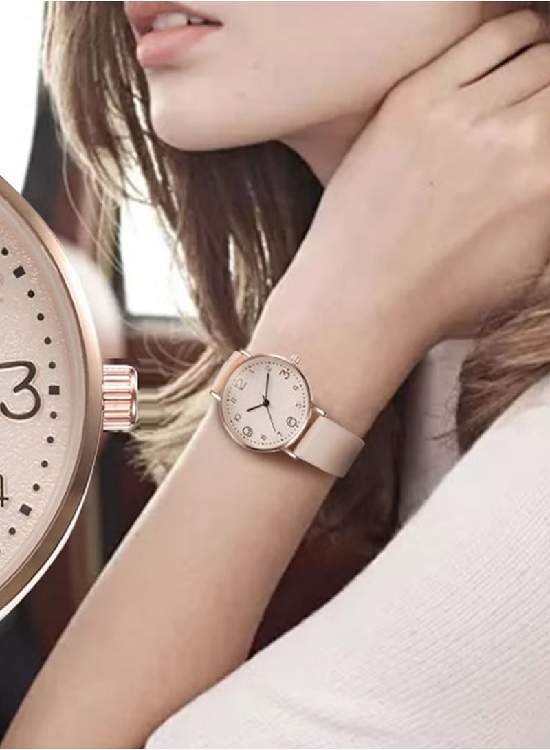 Fashion Quartz Womens Watches, Leather Strap Ladies Casual Watch, Easy to Read Watch Fashion Watch Best Gift for Your Friend and Families - Image 3