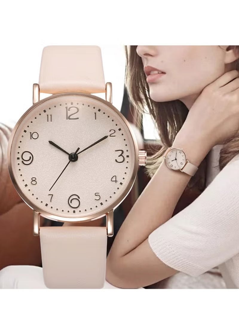Fashion Quartz Womens Watches, Leather Strap Ladies Casual Watch, Easy to Read Watch Fashion Watch Best Gift for Your Friend and Families - Image 5