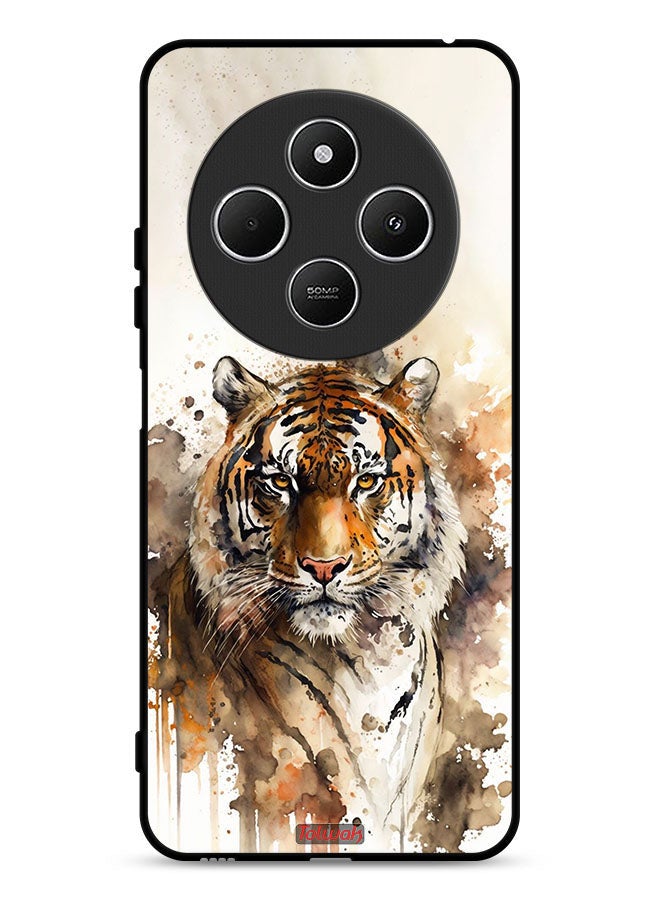 Tolwak Xiaomi Redmi 14R 5G Protective Case Cover Leopard Abstract Art - Image 1