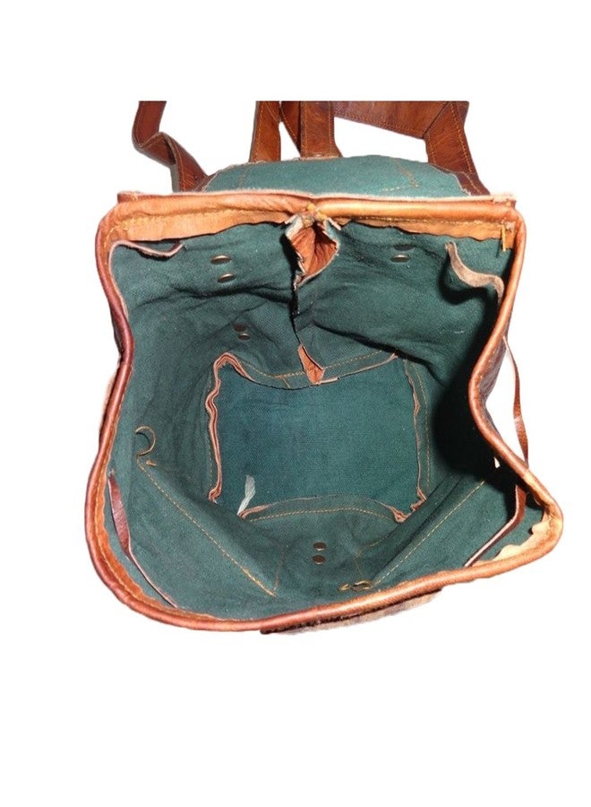 Madosh Genuine Leather Hiking Rucksack Bag Backpack Travel Daypack Bags Small - Image 5